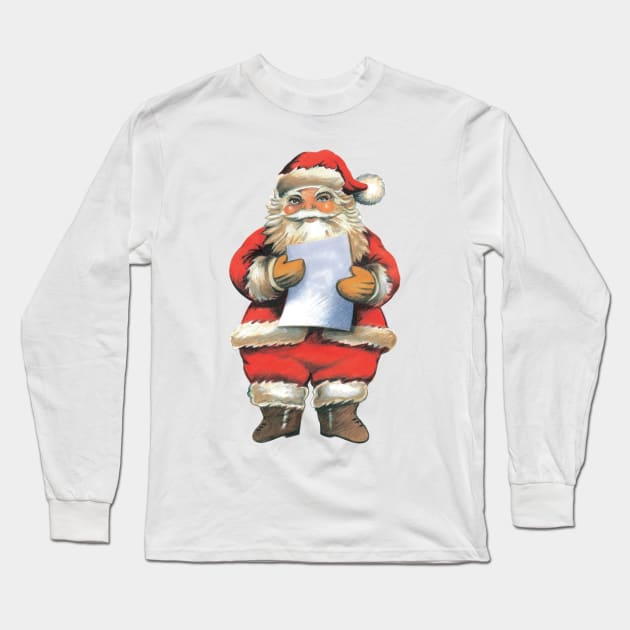 Santa Long Sleeve T-Shirt by designseventy